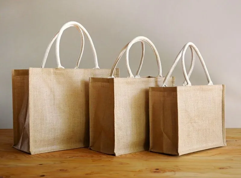 Jute Plain Tote Bags
